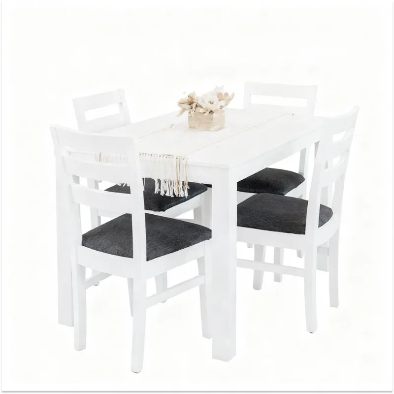 MESA CAMPAGNOLA ERGO 1,20+4 SILLAS ALPHA