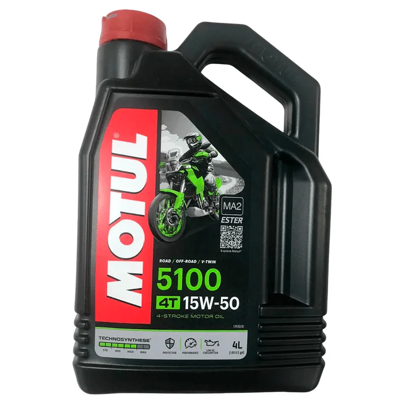 Óleo Motul 5100 4 Tempos 4T 15W50 Semissintético Galão 4Lts