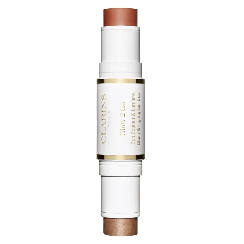 Bastão Multifuncional Bush e Iluminador Clarins Glow 2 Go Highlighter & Blush