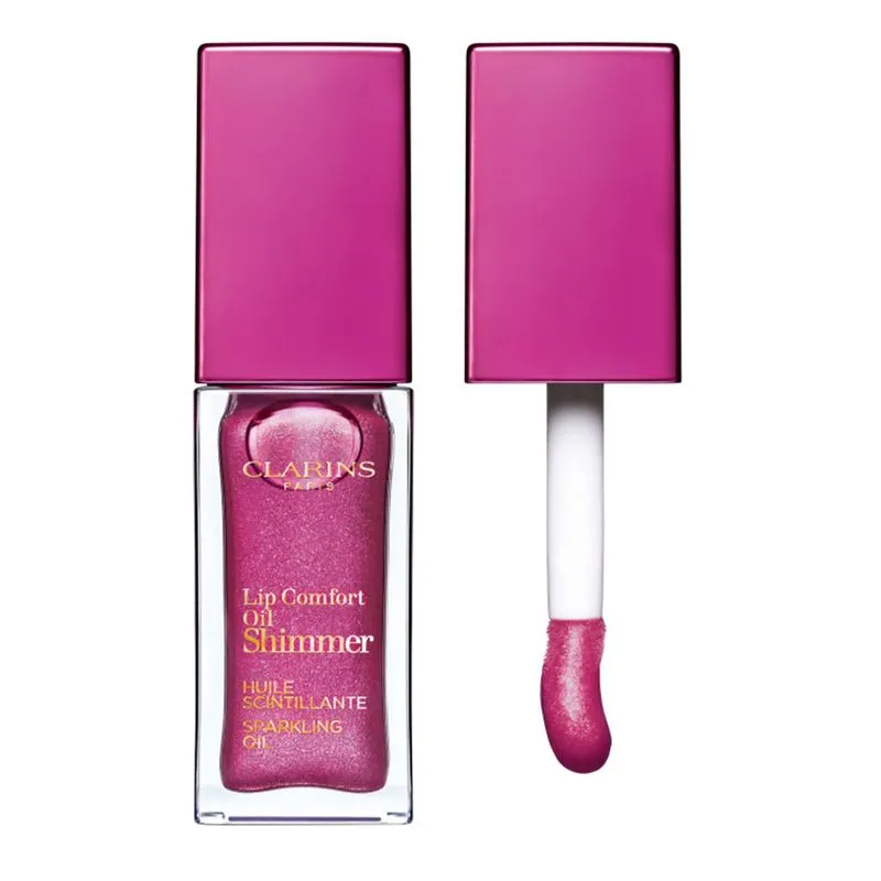 Óleo Labial Cintilante Clarins Lip Comfort Oil Shimmer 03 Burgundy