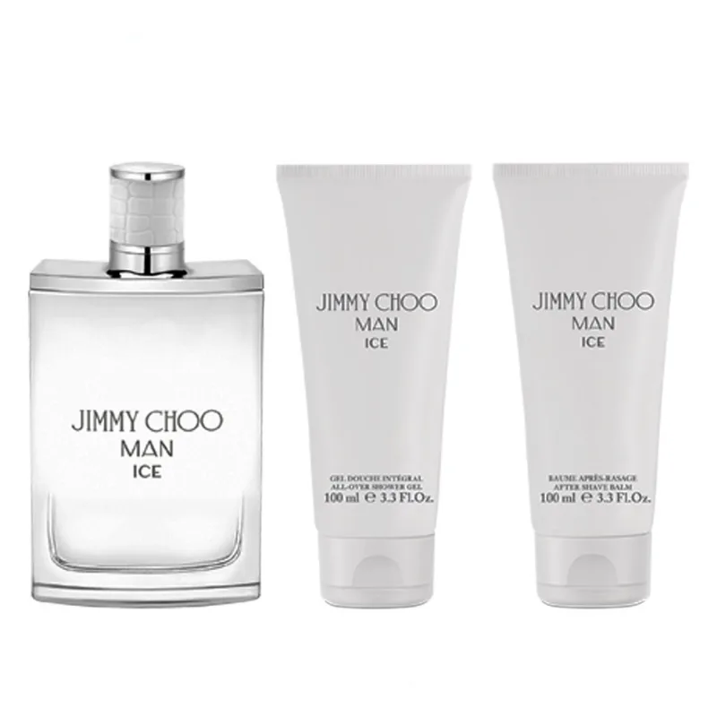 Kit Jimmy Choo Man Ice Eau De Toilette 100ml + After Shave Balm 100ml + All Over Shower Gel 100ml
