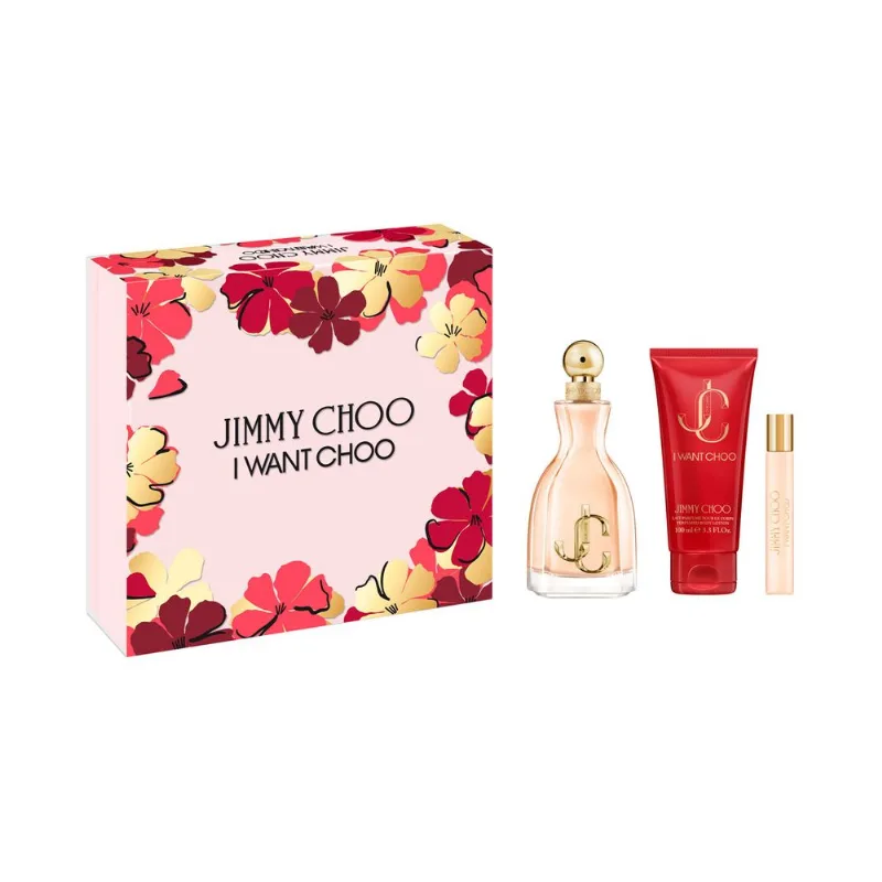 I Want Choo EDP 100 ml + EDP 7.5 ml y Body Lotion 100 ml