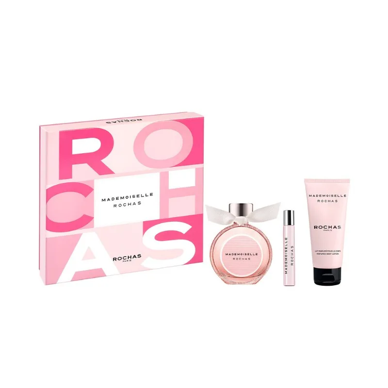Mademoiselle Rochas EDP 90 ml + EDP 7.5 ml y Body Lotion 100 ml