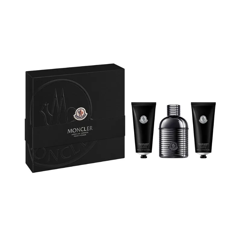 Coffret Moncler Sunrise Kit Perfume Masculino EDP + Shower Gel Kit