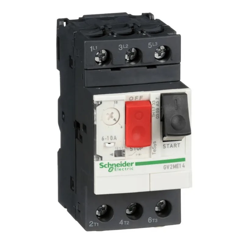 Disjuntor Motor Tesys GV2 3P 10A Até 690V 50/60Hz Botão De Impulsão GV2ME14 Schneider