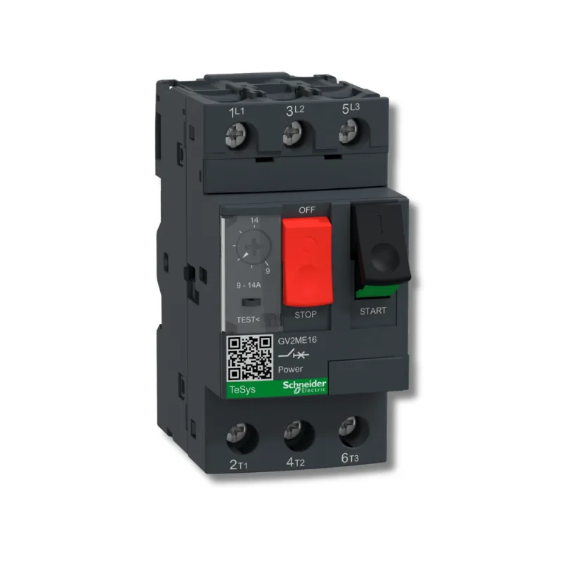 Disjuntor Motor Tesys GV2 3P 9 A 14A Até 690V 50/60Hz Botão De Impulsão GV2ME16 Schneider