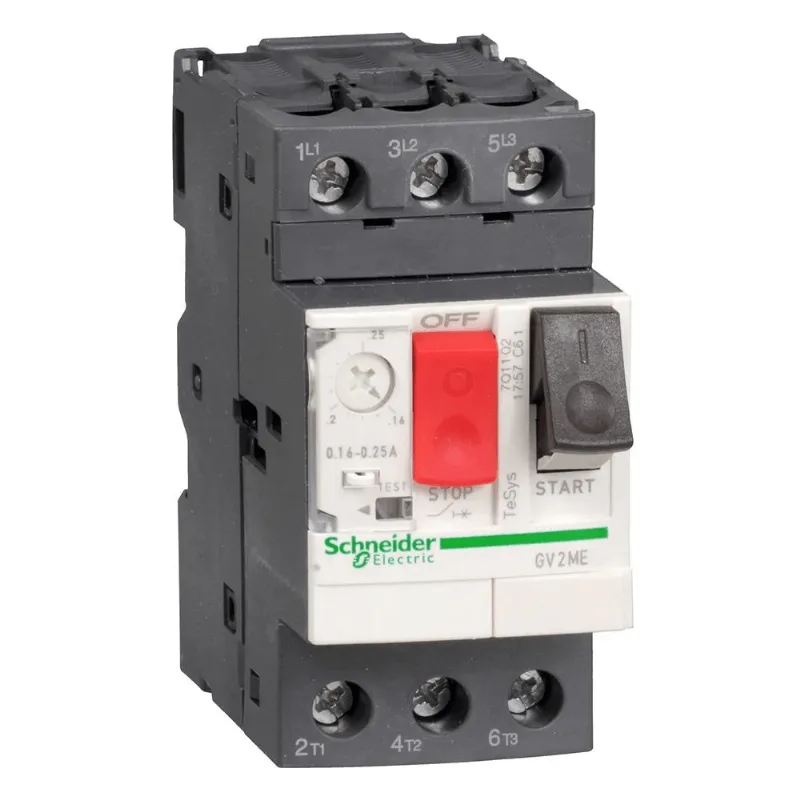 Disjuntor Motor Tesys GV2 3P 13 A 18A Até 690V 50/60Hz Botão De Impulsão GV2ME20 Schneider