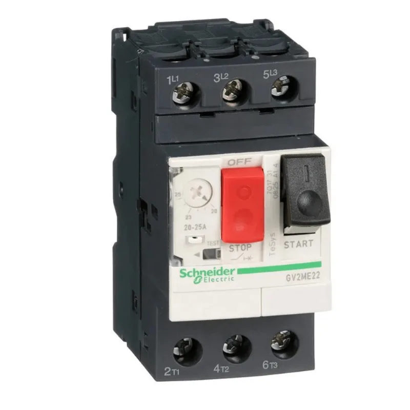 Disjuntor Motor Tesys GV2 3P 20 A 25A Até 690V 50/60Hz Botão De Impulsão GV2ME22 Schneider