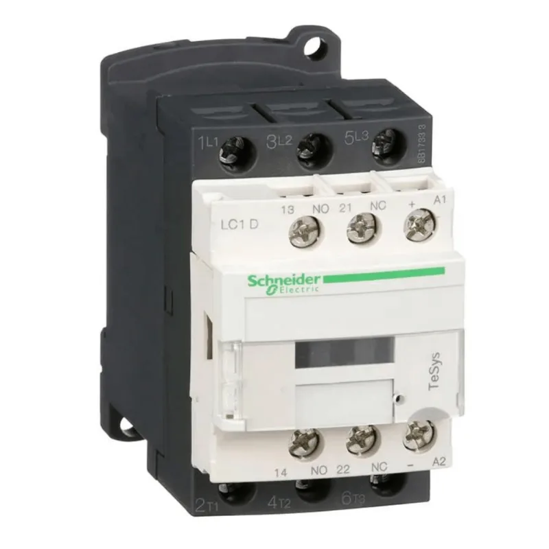 Contator 3P 9A 1Na+1Nf 24Vcc LC1D09BD Schneider
