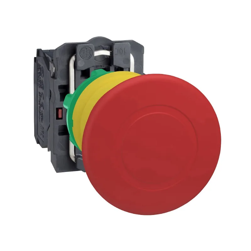 Botao Cogumelo Vermelho 22 Mm 2NF Girar Destravar - Schneider