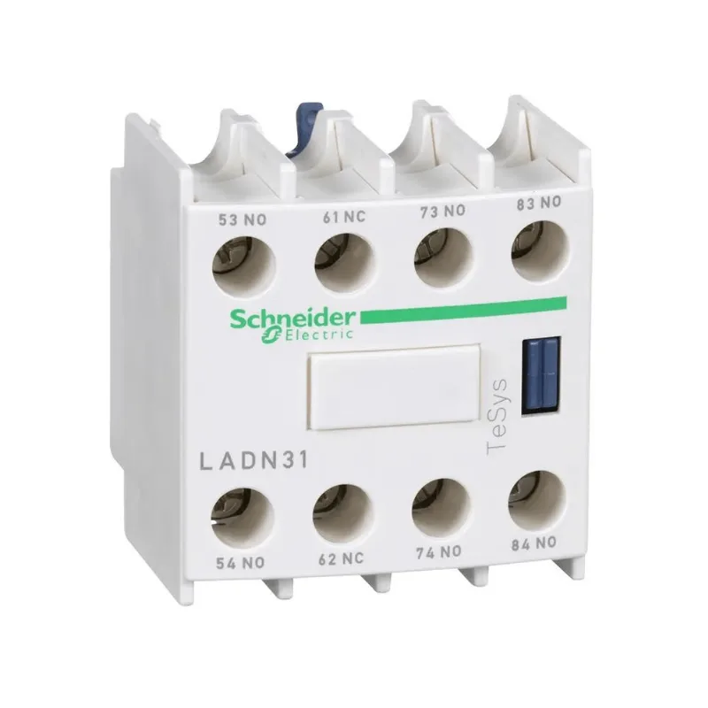 Bloco Aditivo De Contato Auxiliar Instantâneo Frontal 3Na+1Nf Contator LADN31 Schneider