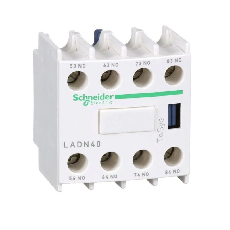 Bloco de Contato Auxiliar LADN40 4NA Montagem Frontal Schneider Electric