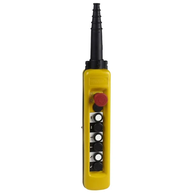 Botoeira Pendente 6 Botões + Emergência 1 Velocidade Xaca6813 Schneider