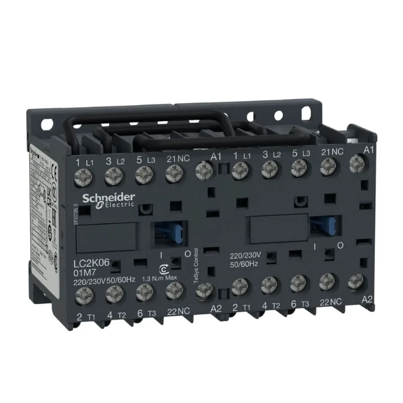 Contator Com Reversão 3P 9A 24V 50/60Hz 1Nf Lc2K0901B7 Schneider