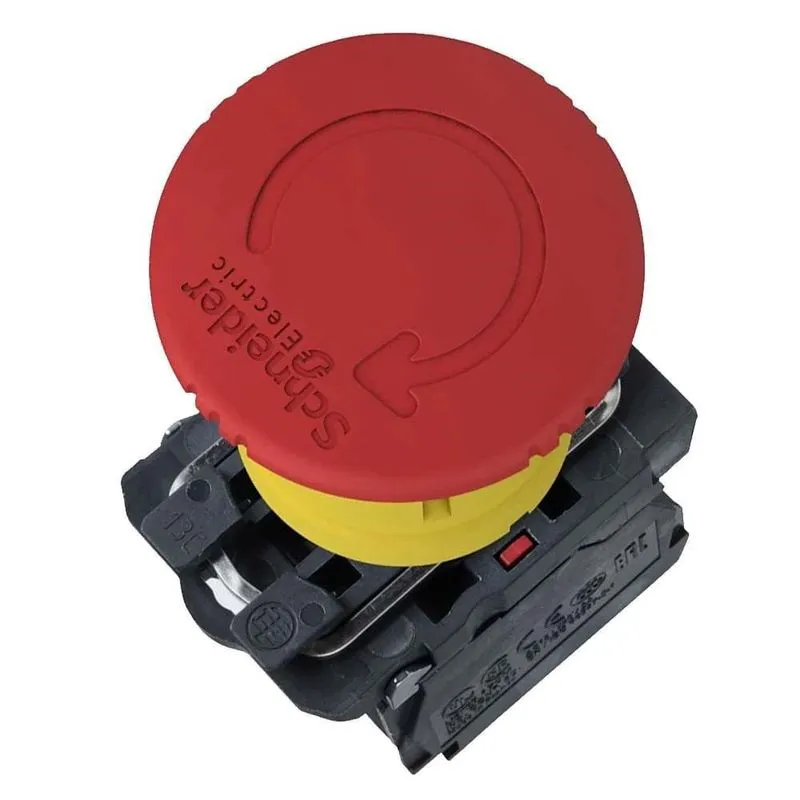 Botão Emergência Ação Brusca Giratório 1nf Vermelho