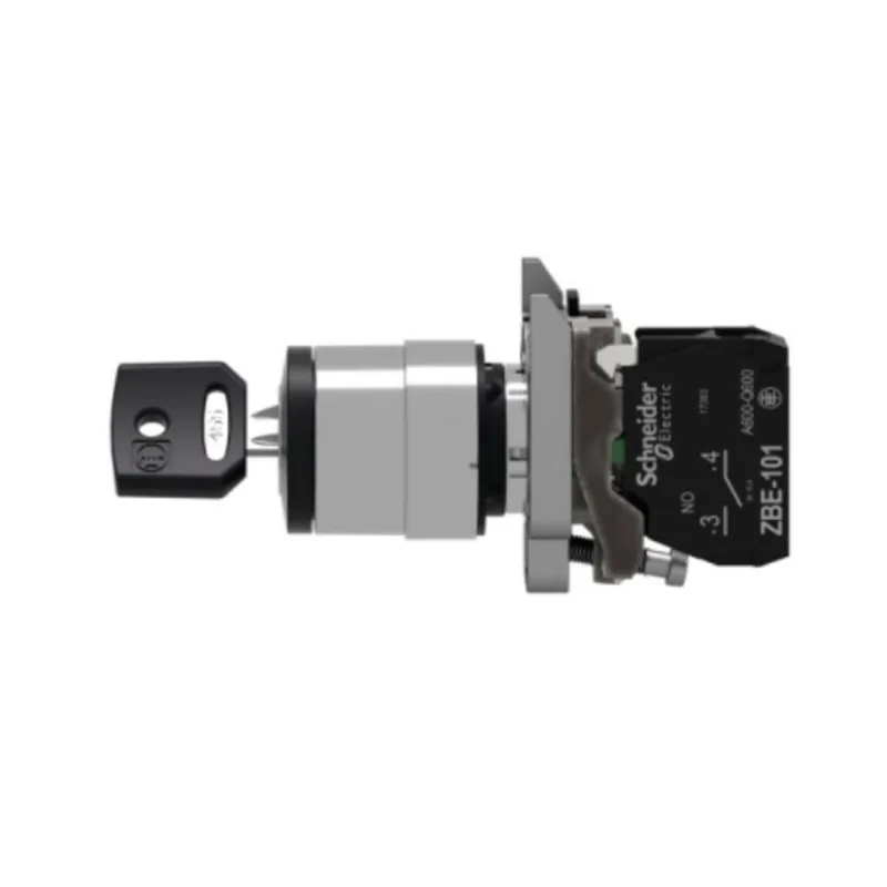 Chave Seletora 22Mm Metálica, 2 Posições, Com Chave Xb4Bg21