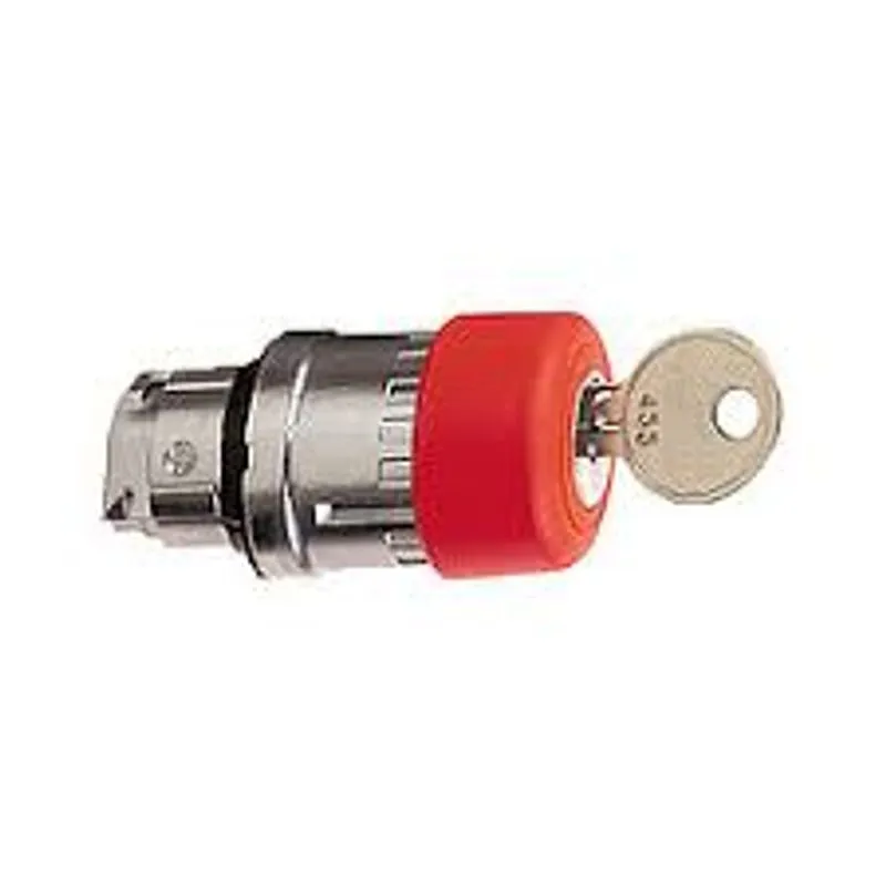 Cabeçote Para/Botão 22MM Metálico Soco Destr Chave PR ZB4BS72 – Schneider