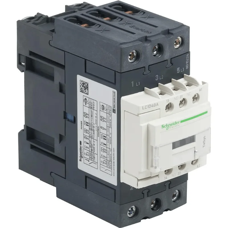 Contator 3P Tesys D Everlink 40A 1Na+1Nf 24Vca LC1D40AB7 Schneider