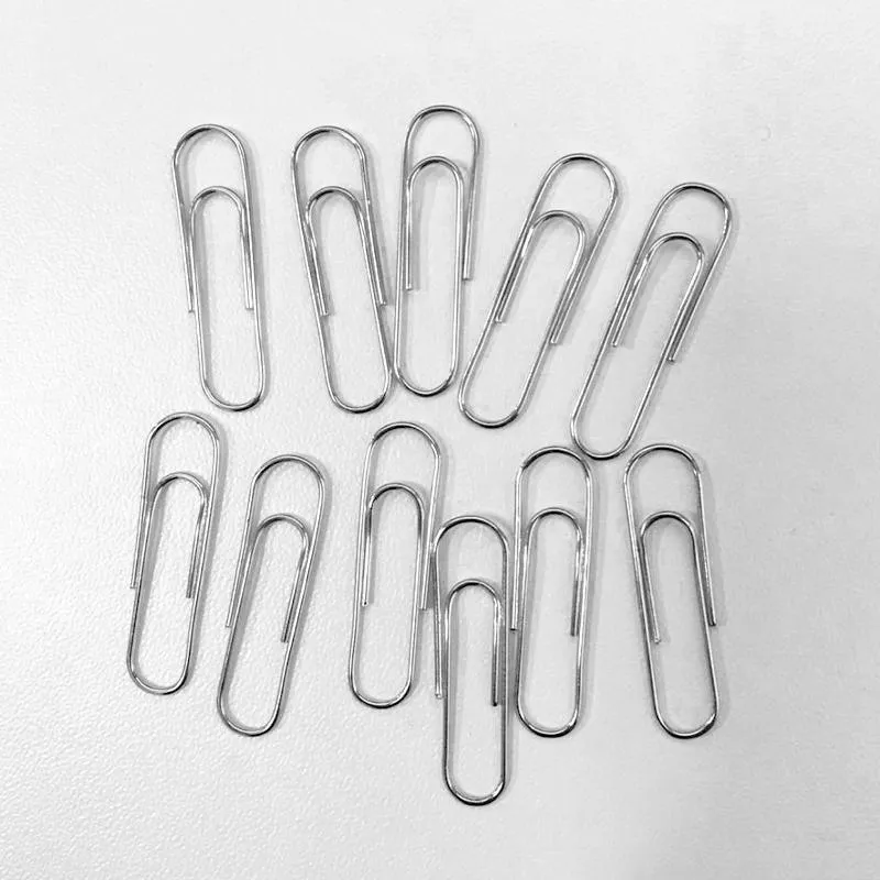 240 Clips De Metal 27,5mm Prata - Escritório, Casa, Escola