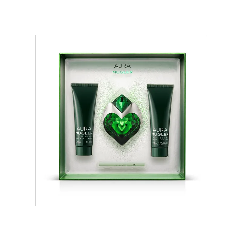 Thierry Mugler Kit Aura Feminino - Eau de Parfum 30ml + Loção Corporal 50ml + Gel de Banho 50ml