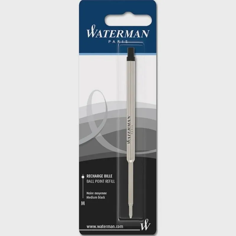 Carga para esferográfica Waterman Negro Média