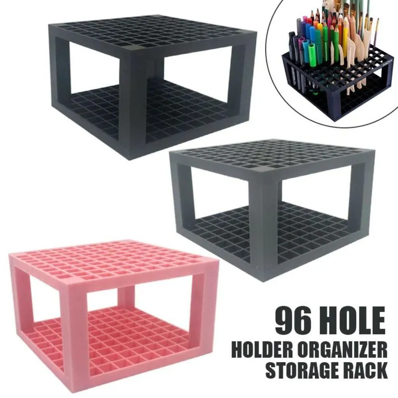 Suporte Organizador Para 96 Lapis Pincel Caneta Make Preto