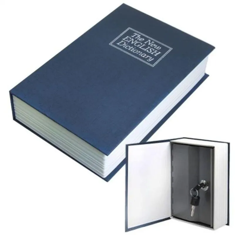 Mini Cofre Camuflado Com 2 Chaves Formato Livro Porta Jóias Dinheiro