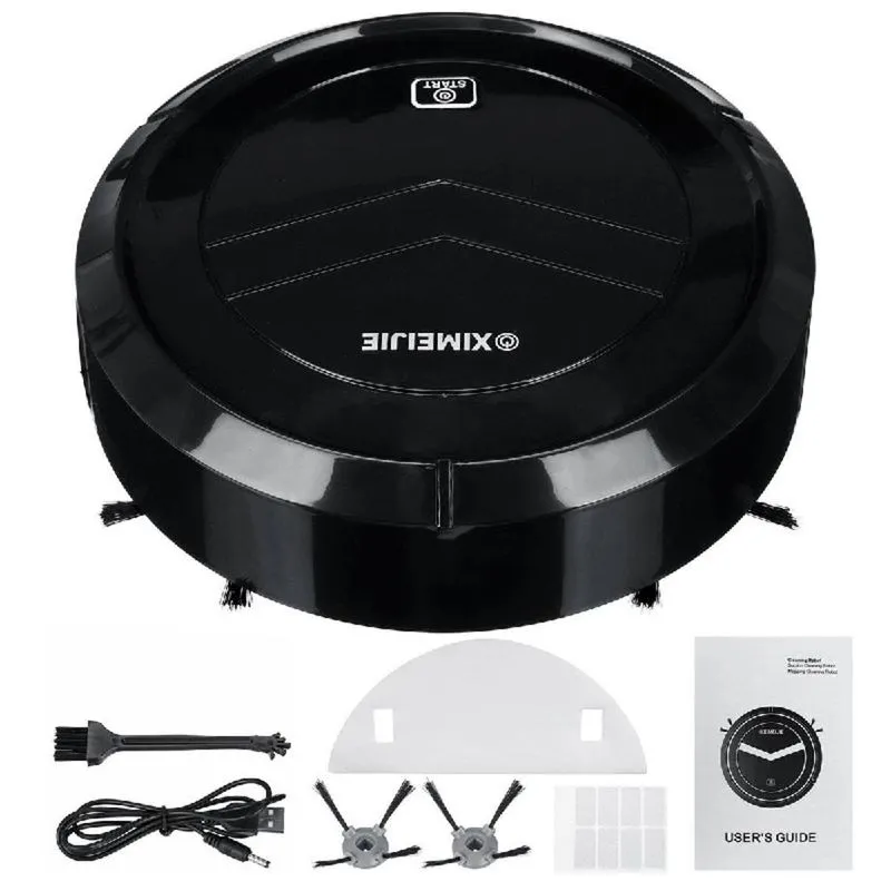 Robo Aspirador De Po 3 Em 1 Sem Fio Recarregavel Automatico Vassoura Inteligente Smart