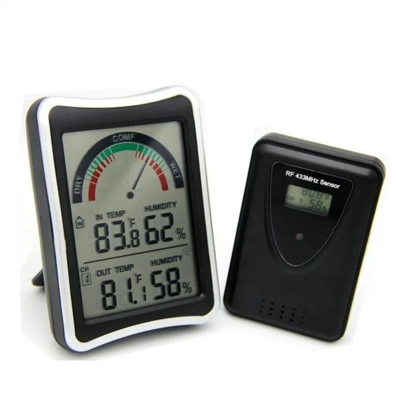 Estacao Metereologica Com Sensor Externo Lcd Completa Termometro Memoria Maxima E Minima