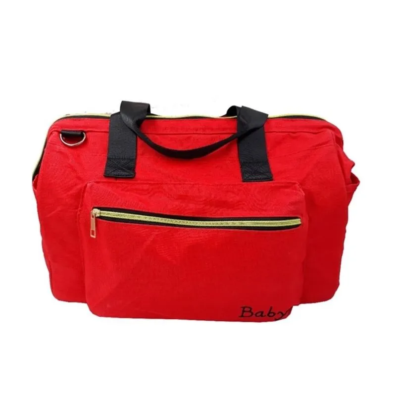 Bolsa Sacola Maternidade9 Bolsinhos E Trocador Baby Com Alça Bebê Vermelho Kangur