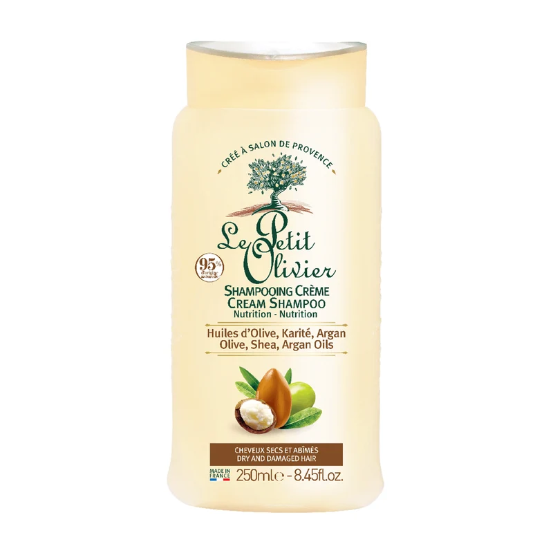 Shampoo Cabello Seco y Dañado 250ml, Le Petit Olivier SIN SABOR