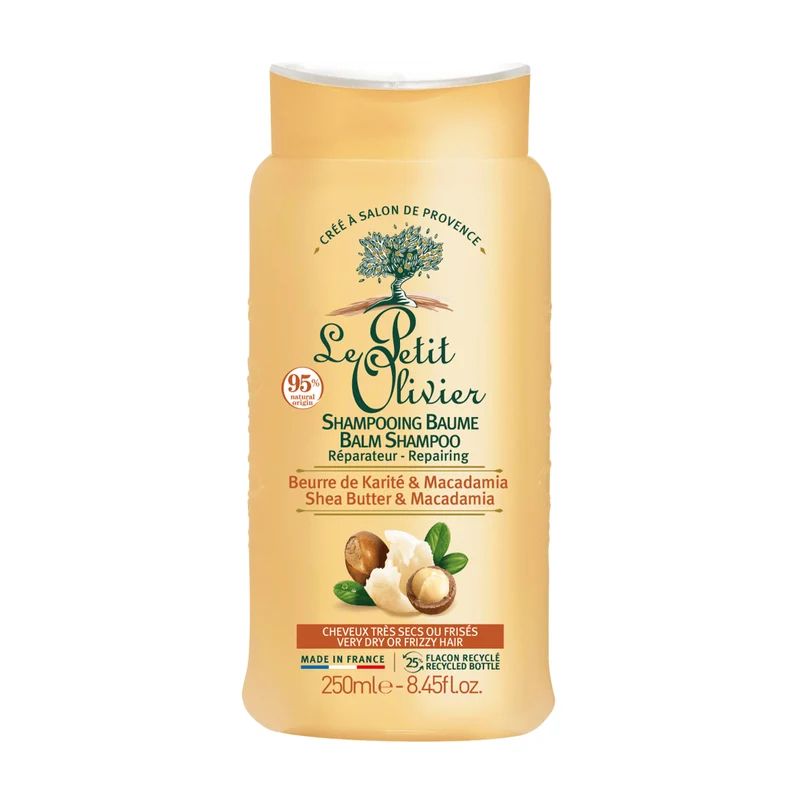 Shampoo Cabello Rizado 250ml, Le Petit Olivier SIN SABOR