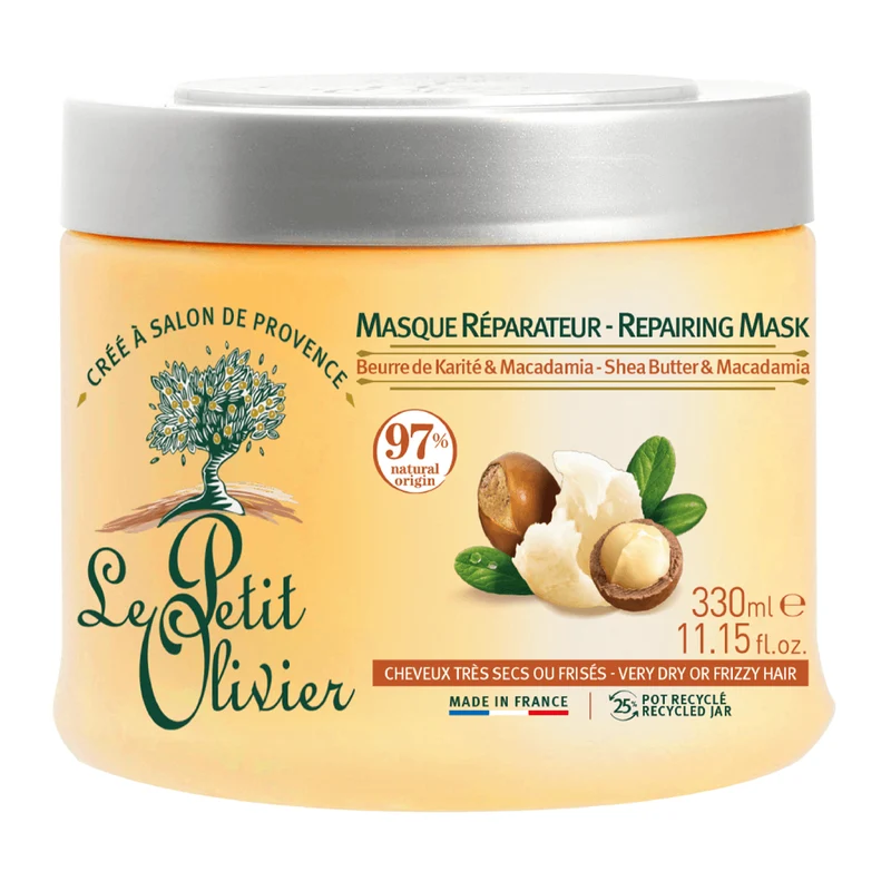Mascara Nutriente Cabello Rizado 330ml, Le Petit Olivier SIN SABOR