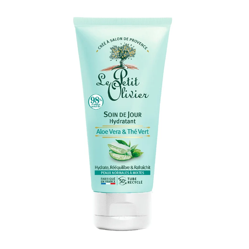 Crema Cuidado Dia Rostro Pieles Mixtas 50ml, Le Petit Olivier SIN SABOR