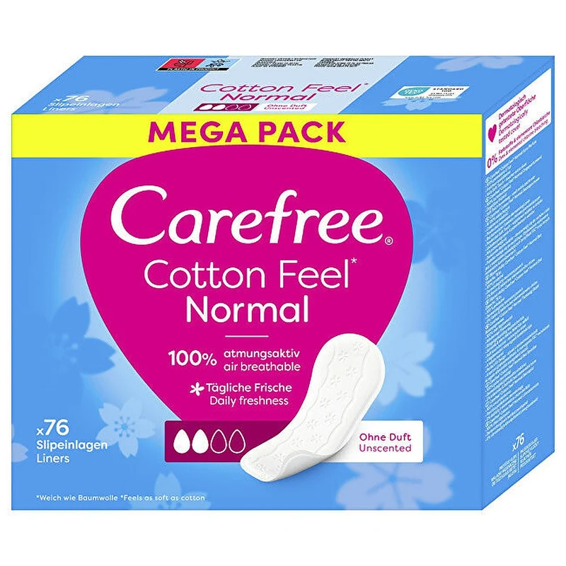 Carefree Cotton Feel Normale 76 pezzi — Salvaslip