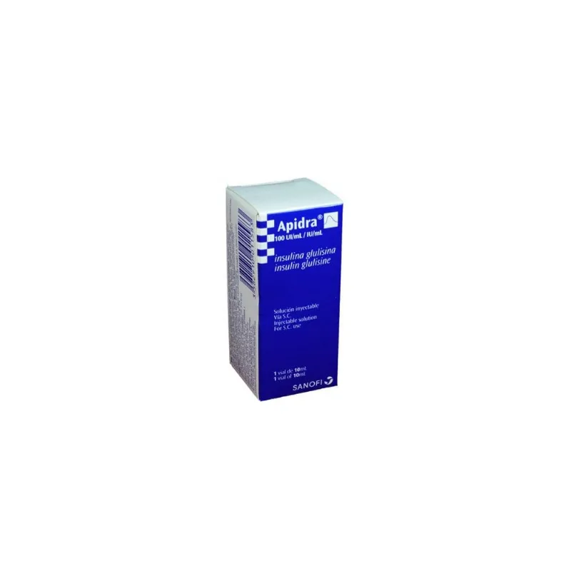 Apidra Solución Inyectable 100ui/ml Caja con 1 Vial 10 Ml