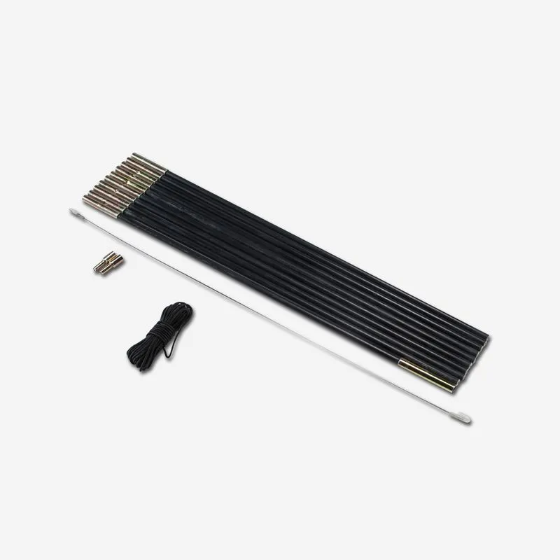 Kit de Camping de Varetas em Fibra de Vidro 8,5mm Quechua Preto - TAMANHO ÚNICO