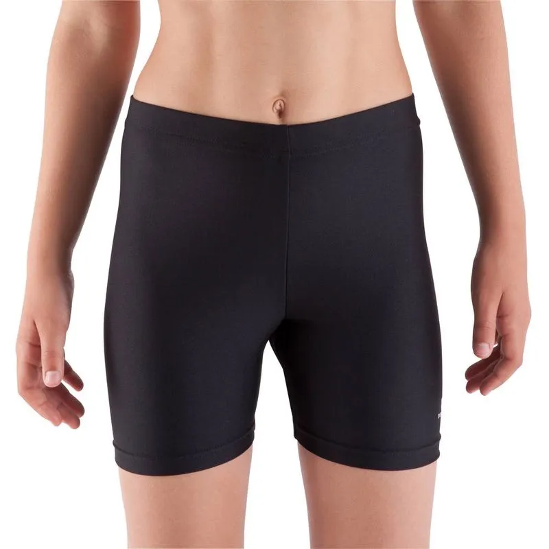 Shorts Infantil Feminino de Ginástica Domyos Short equarea black ad/jr, age 4 6 ANOS