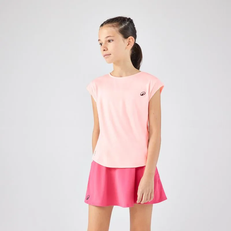 Camiseta Infantil de Tênis 500 Kuikma Rosa - 14-15 ANOS