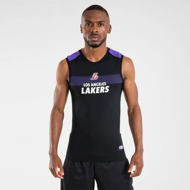 Regata Masculina de Basquete Térmica Nba Ut500 Tarmak Preta - P