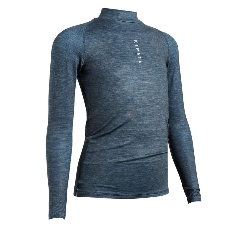 Blusa Térmica Infantil de Futebol Keepconfort 100 Kipsta Cinza Blusa Térmica Infantil de Futebol Keepconfort 100 Cinza Kipsta, 10-11 ANOS
