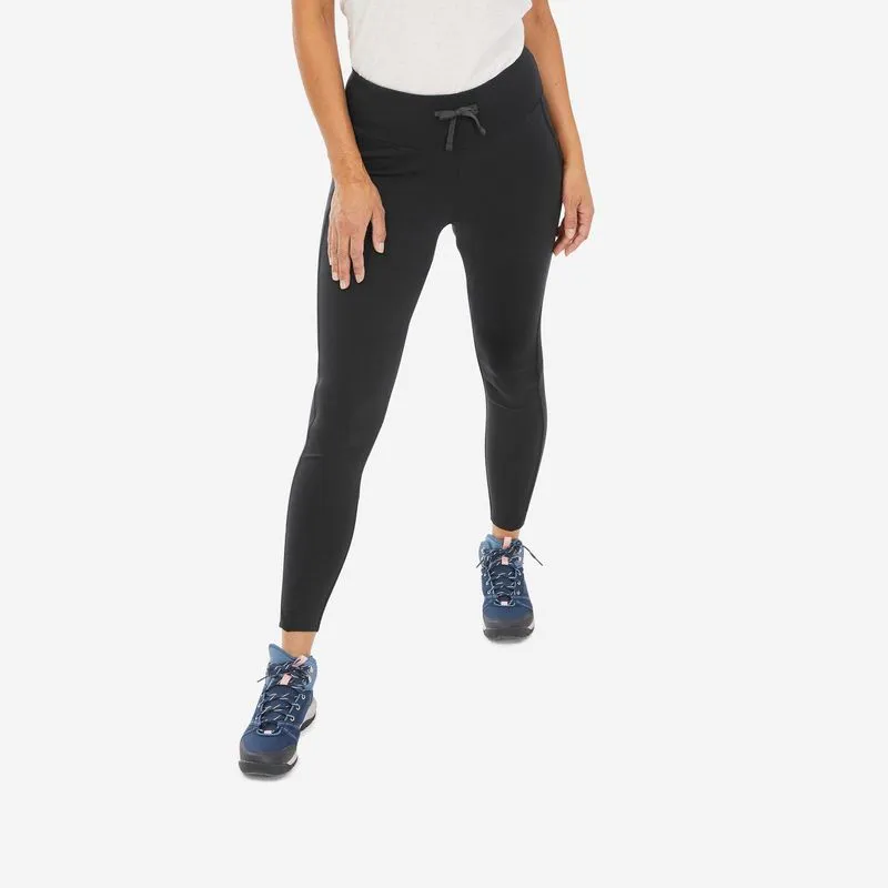 Legging Feminina de Trilha NH100 Quechua Preta Leggings Feminina de Caminhada - NH100, GG(L31)