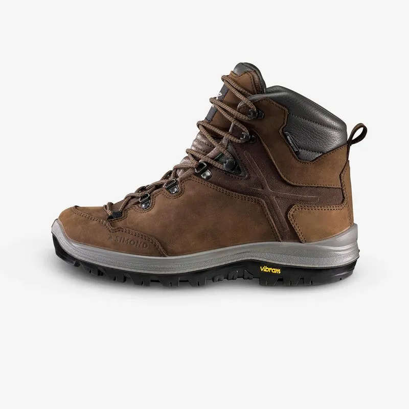 Botas de cano alto masculino de couro impermeável VIBRAM MT500, 37 BR