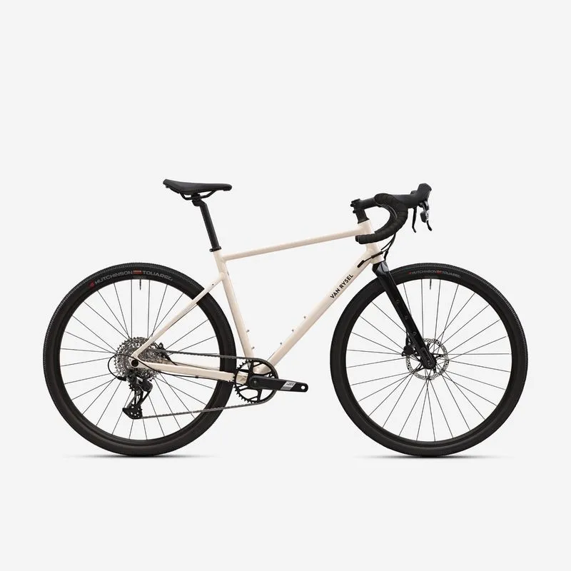 Bicicleta Adulta de Ciclismo Gravel AF SRAM Apex 12V Van Rysel Bege - G