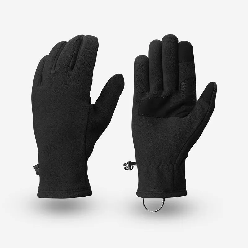 Luva Adulta de Trekking em Fleece MT500 Quechua Preta, P