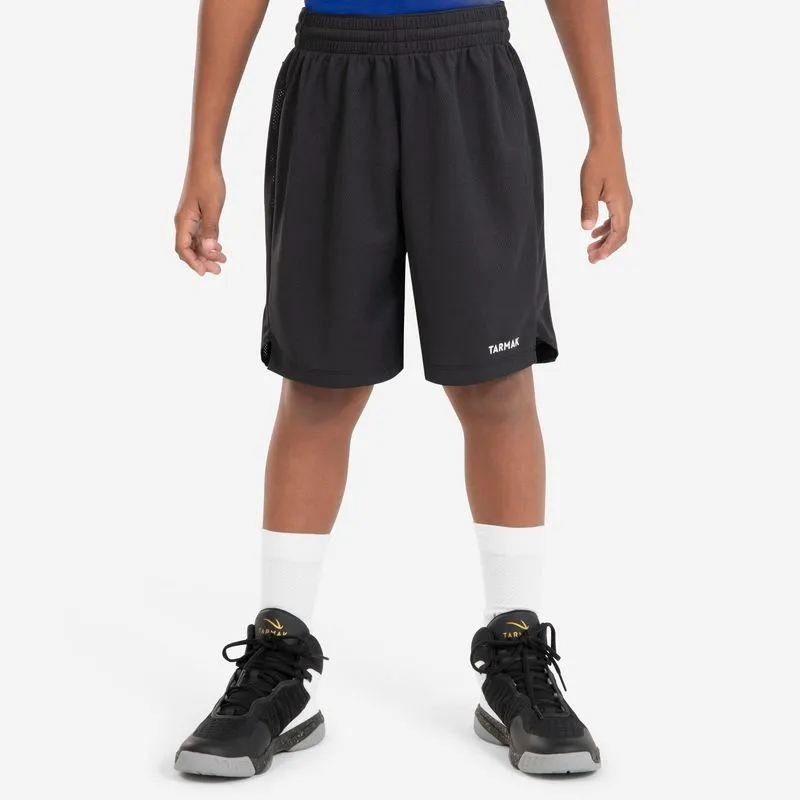 CALÇÕES DE BASQUETEBOL CRIANÇA SH500 PRETO, 14-15 ANOS