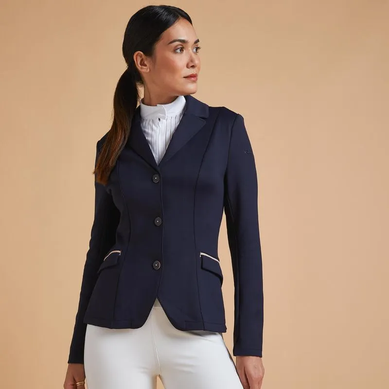 Jaqueta Casaca Feminina para Equitação Fouganza Azul Marinho - G