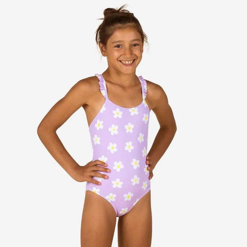Fato de banho de uma peça para meninas Lila marg lilás, 5-6 ANOS