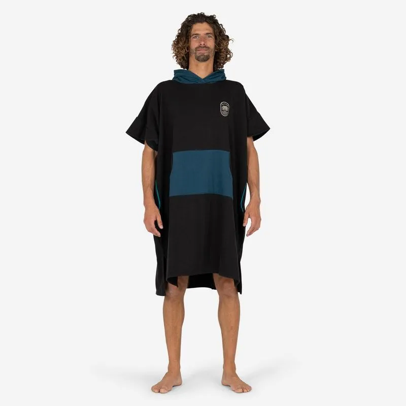 Poncho Adulto de Surf 500 Olaian Preto Poncho de Surf 500 Adulto Olaian, ÚNICO
