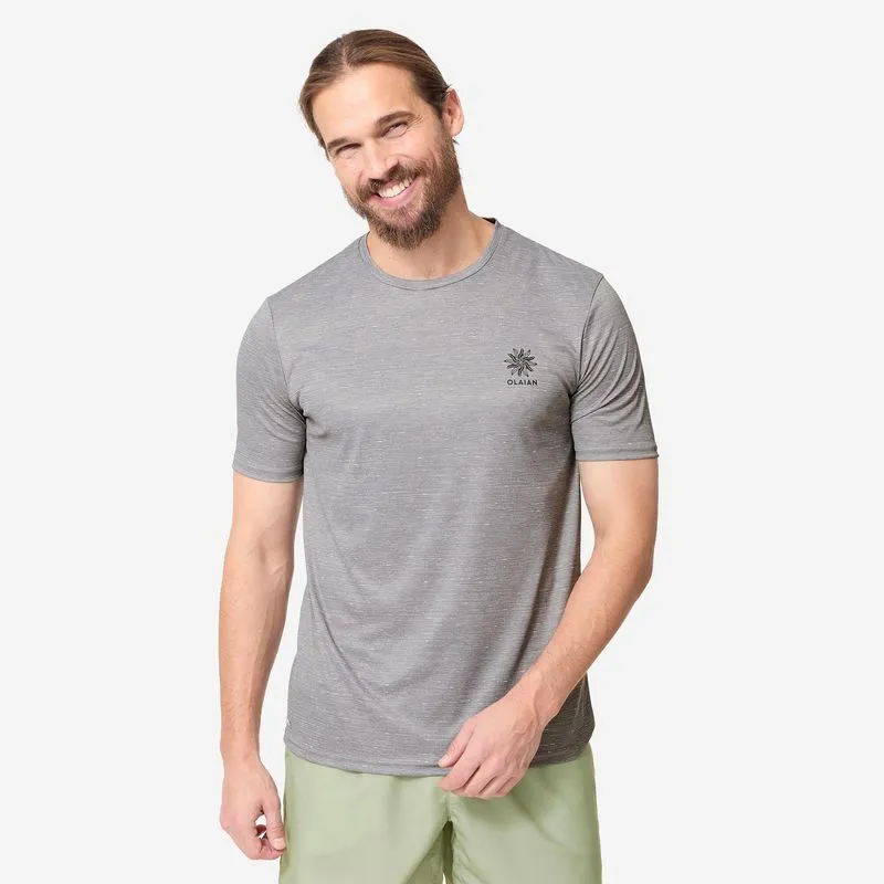Camisa Masculina de Surf Proteção Uv50+ 900 Bs Olaian Cinza Camisa masculina de proteção solar 900 BS Olaian, M